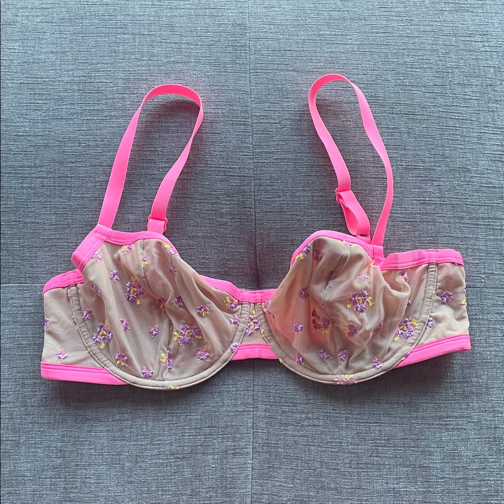 Floral Wired Bra